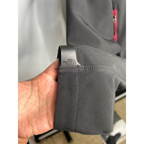 The North Face Mens Softshell Jacket Medium Black With Red Accents Full-Zip - Picture 2 of 8